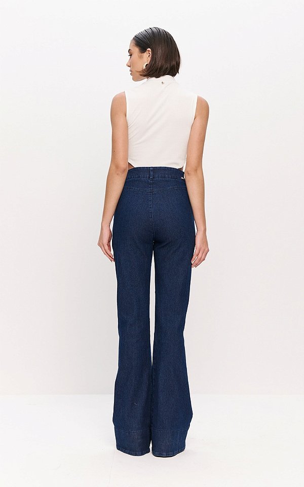 CALCA OLIVIA FLARE JEANS ALFAIATARIA DIMY CAL32508