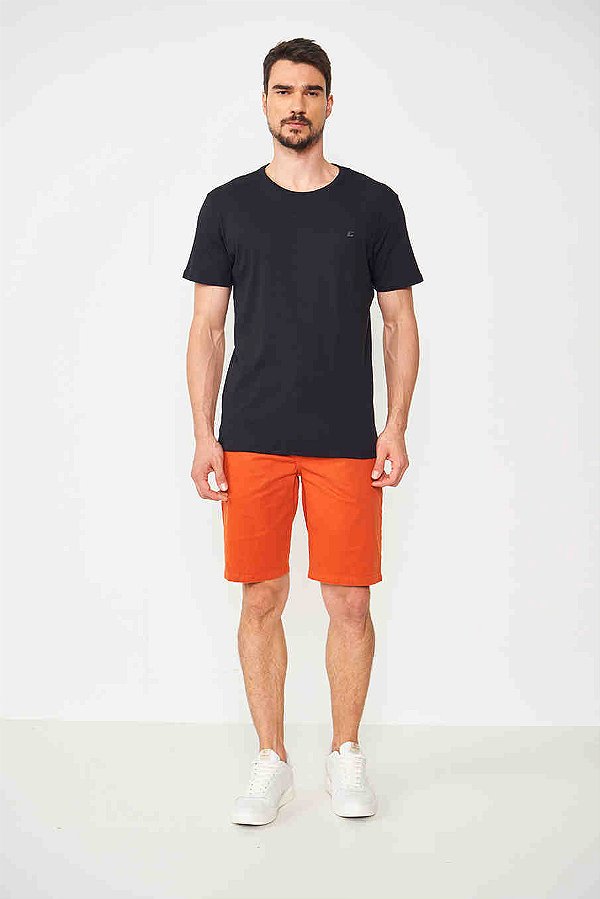 BERMUDA SARJA DAVI  LARANJA GINGER COLCCI