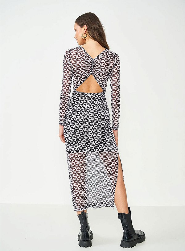 VESTIDO TULE ESTAMPADO  BE LOVE COLCCI