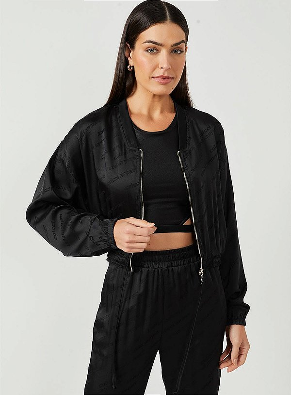 JAQUETA JACQUARD  PRETO COLCCI