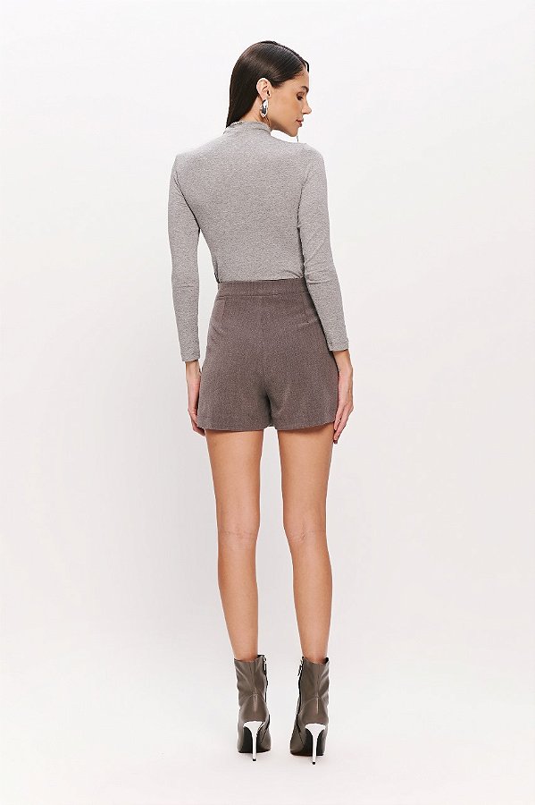 SHORT SAIA DUOCOLOR CINZA NEVOA - DIMY