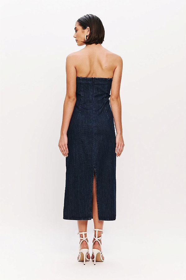 VESTIDO JUSTO DENIM SLIM SUPER POWER DIMY