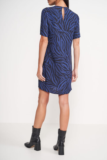 VESTIDO ESTAMPADO TURMALINA NEGRA COLCCI