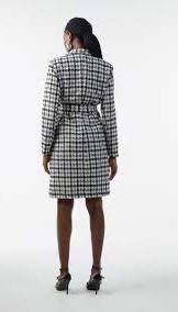CASACO TRENCH COAT FEMININO DIMY PRETO