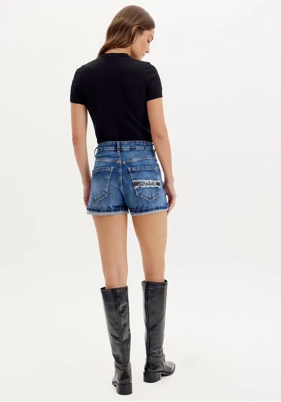 SHORT JEANS RELAXED SUPER HIGH LANÇA PERFUME
