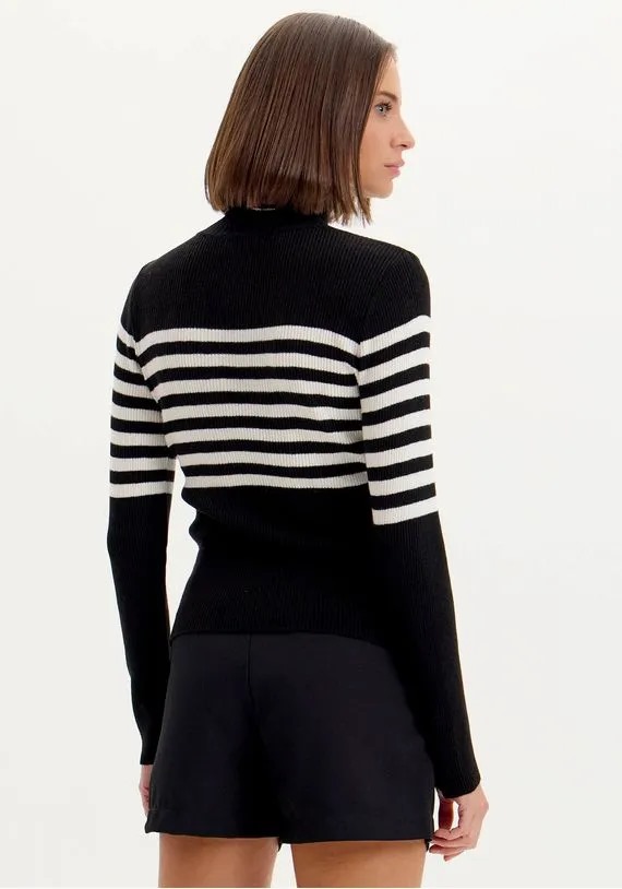 BLUSA TRICOT GOLA ALTA MANGA LONGA LP