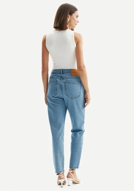 CALCA JEANS LUNA MOM SUPER HIGH LANÇA PERFUME