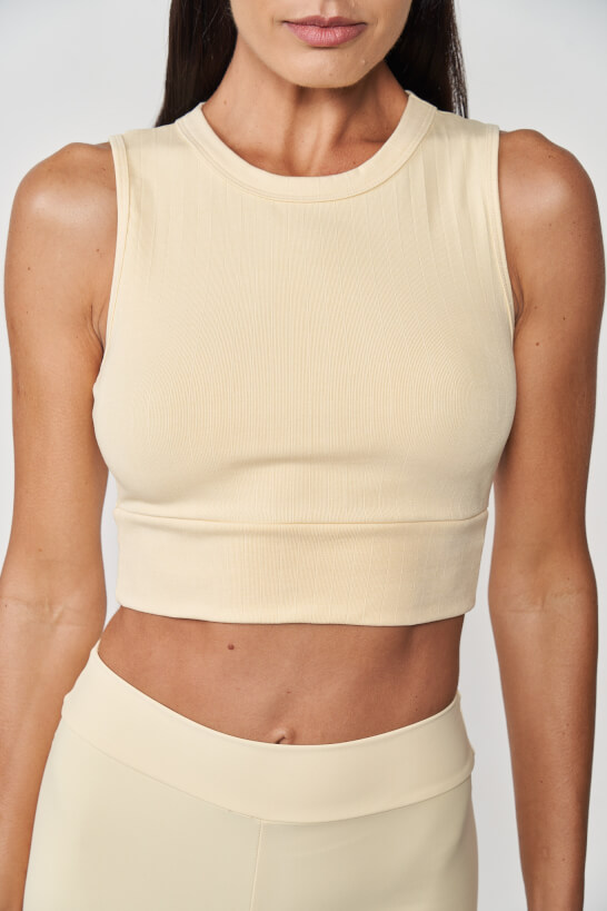 TOP COLCCI BEGE WOOL