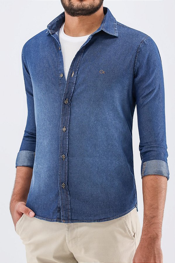 CAMISA ML CONCEPT SLIM JEANS OGOCHI