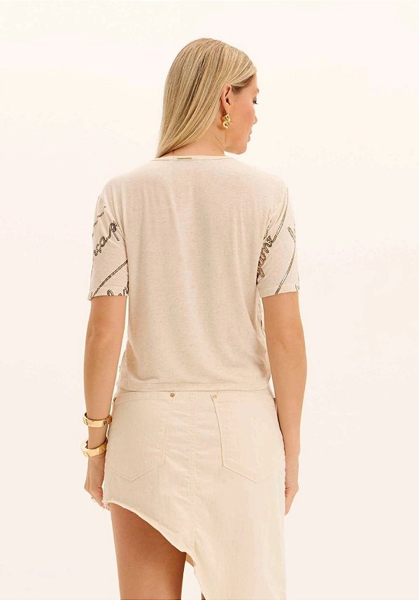 T-SHIRT MANGA CURTA SIGNATURE LANCA PERFUME