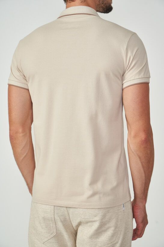 POLO BEGE TAUPE COLCCI