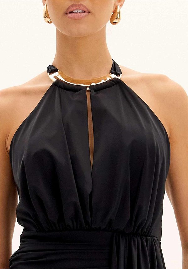 VESTIDO CURTO ASSIMETRICO LANÇA PERFUME