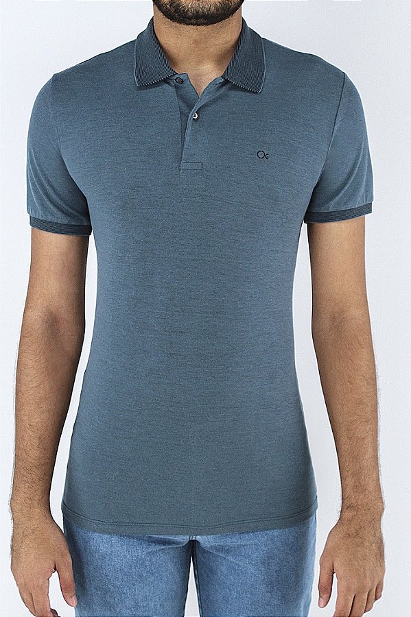 POLO MC CASUAL SLIM AZUL OGOCHI