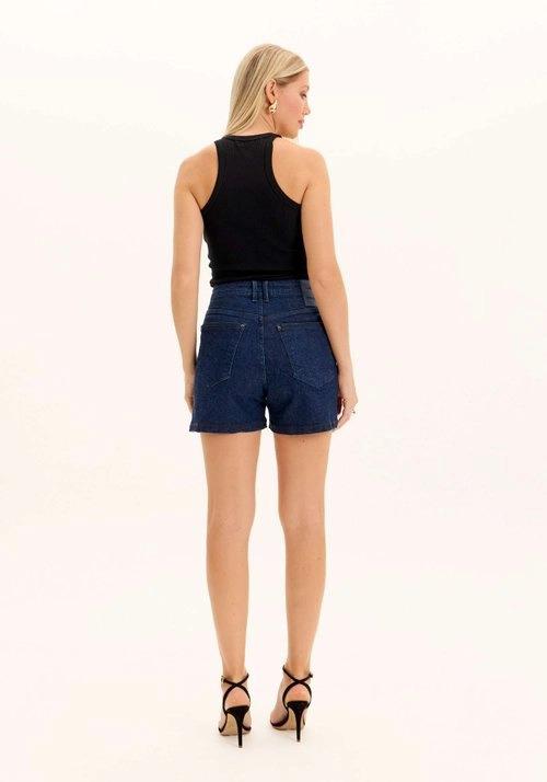 SHORT JEANS COMFORT BOTÕES LANÇA PERFUME