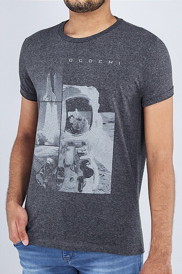CAMISETA MC CONCEPT SLIM  CINZA OGOCHI