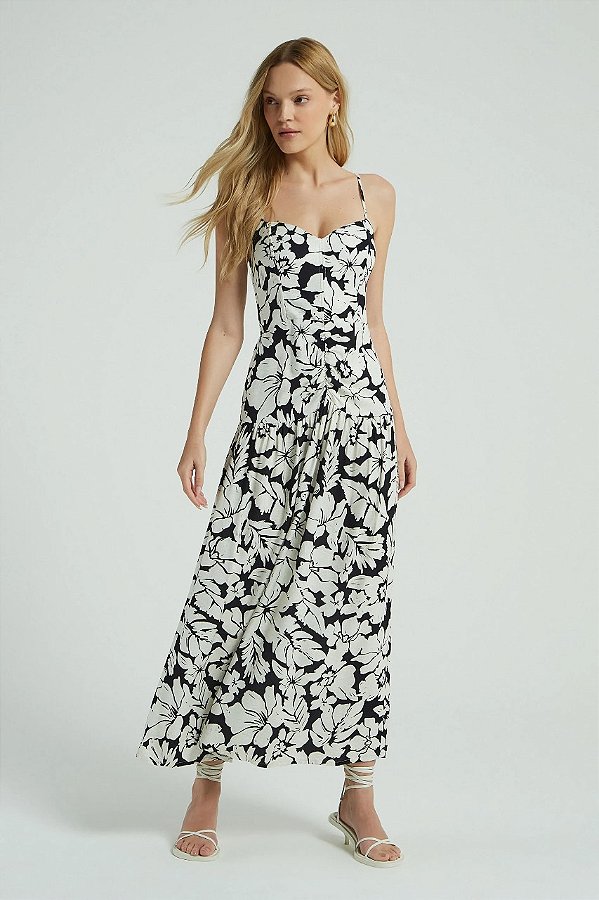 VESTIDO LONGO EST FLORAL MY PLACE