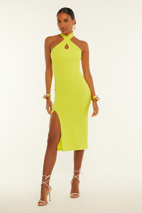 VESTIDO SUPER MIDI PRETO DIMY