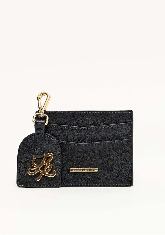 KIT PORTA CARTAO E CHAVEIRO LP PRETO