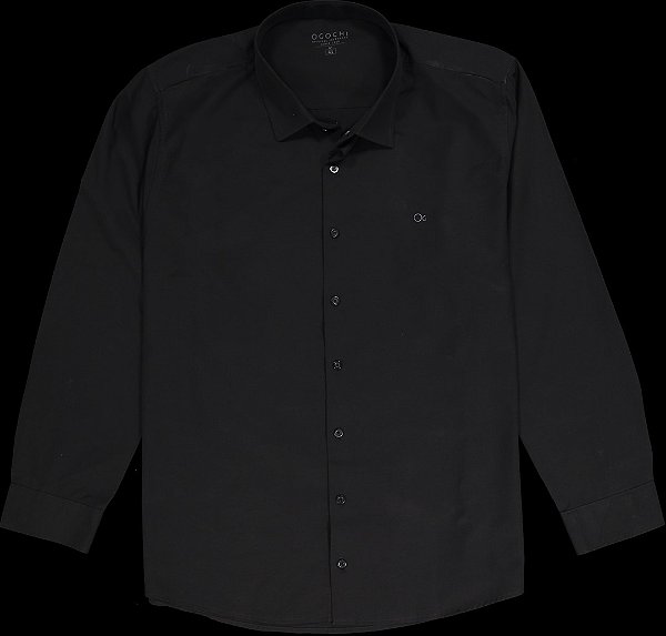CAMISA ML ESSENCIAL G+ TRICOLI OGOCHI PRETO
