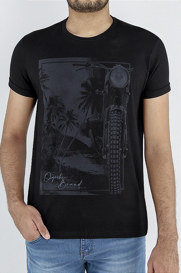 CAMISETA MC CONCEPT SLIM DEC  PRETO OGOCHI