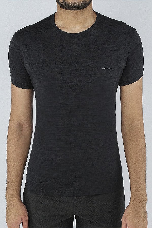 CAMISETA MC SPORT SLIM DEC PRETO OGOCHI