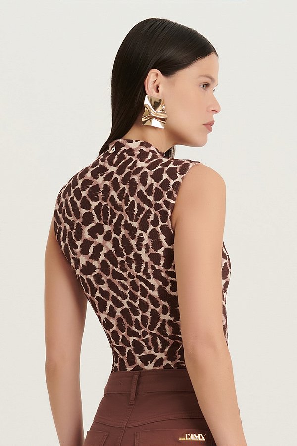 BLUSA CROPPED SEM MANGAS - DIMY