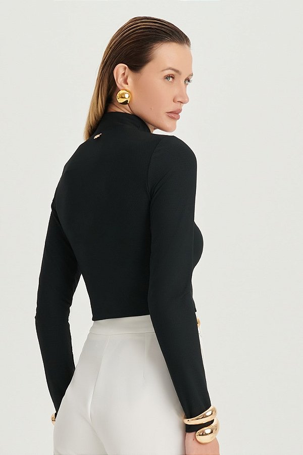 BLUSA M/L AJUSTADA COM BOTOES - DIMY