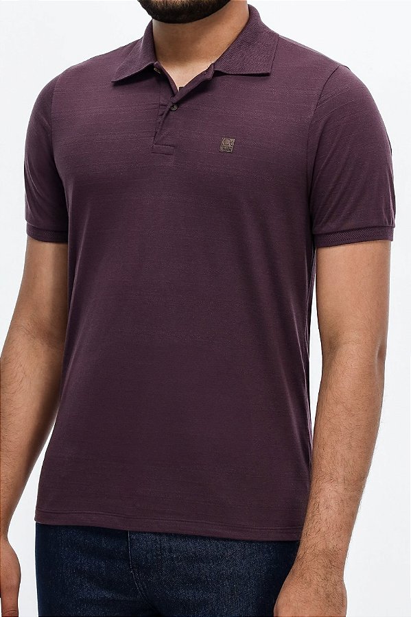 POLO MC CASUAL  SLIM VINHO - OGOCHI