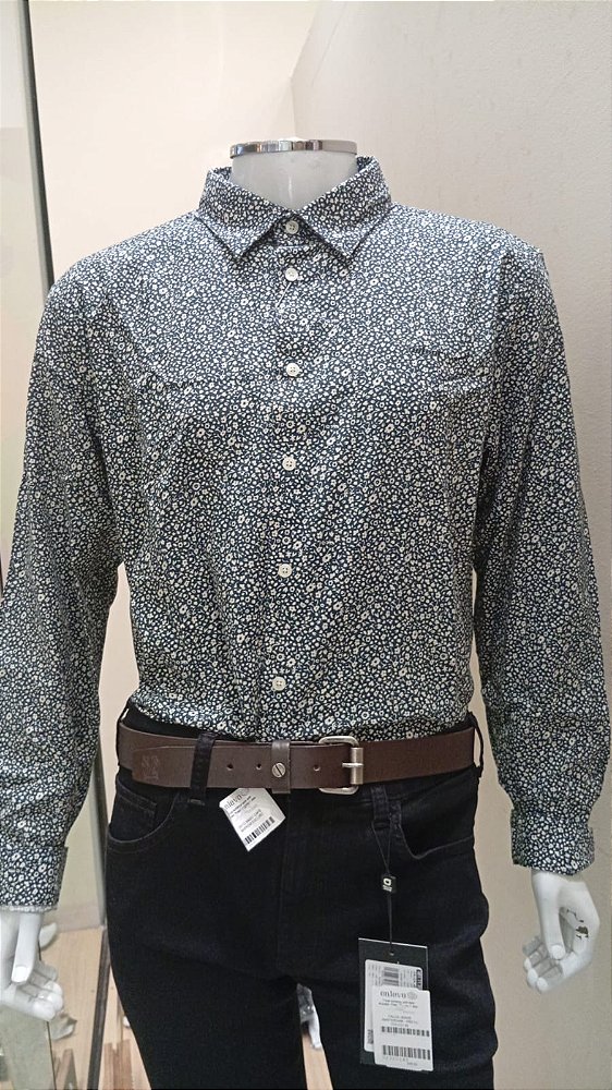 CAMISA RELAX M FLORAL AZUL 0310103238
