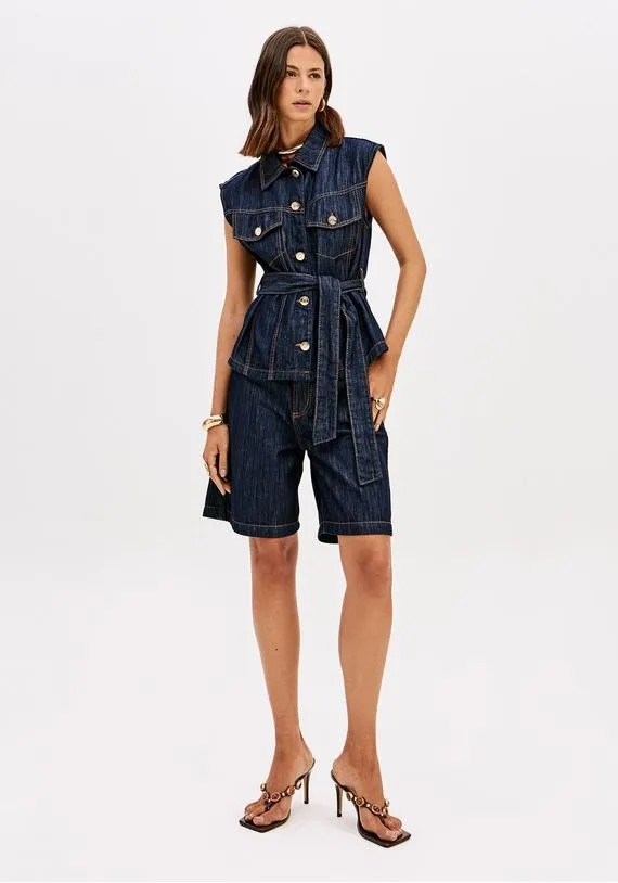 BERMUDA JEANS COMFORT SUPER HIGH LANÇA PERFUME