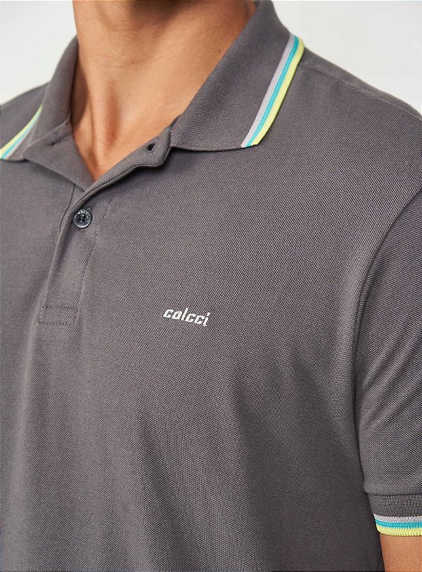 POLO COLCCI CINZA FULIGEM