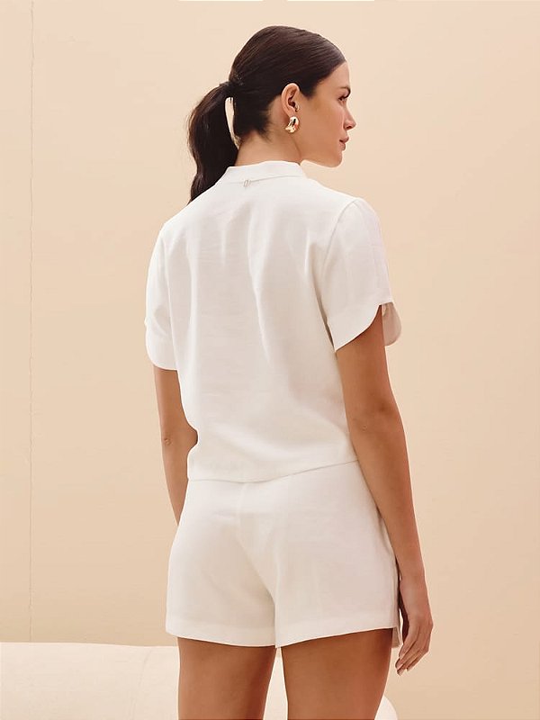 SHORTS COM DETALHES  OFF-WHITE  DIMY