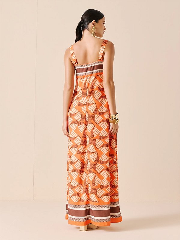 VESTIDO  LONGO ESTAMPADO DIMY