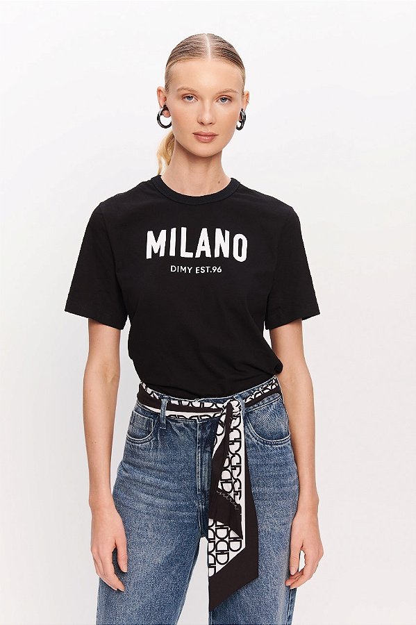 T-SHIRT ESTAMPADA LUGARES ITALIA -OFF WHITE  DIMY