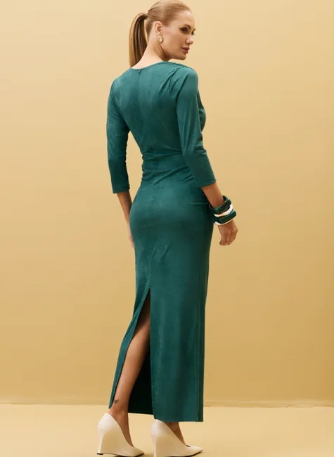 VESTIDO FEMININO JUSTO HIPER MIDI -DIMY