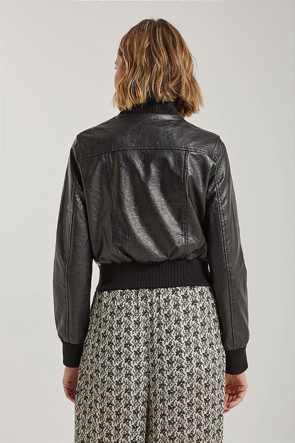 JAQUETA AVIADOR BOLSOS PRETO MY PLACE