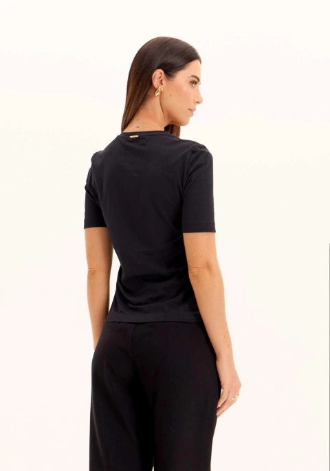 T-SHIRT NAME BABY LOOK LANÇA PERFUME OFF WHITE
