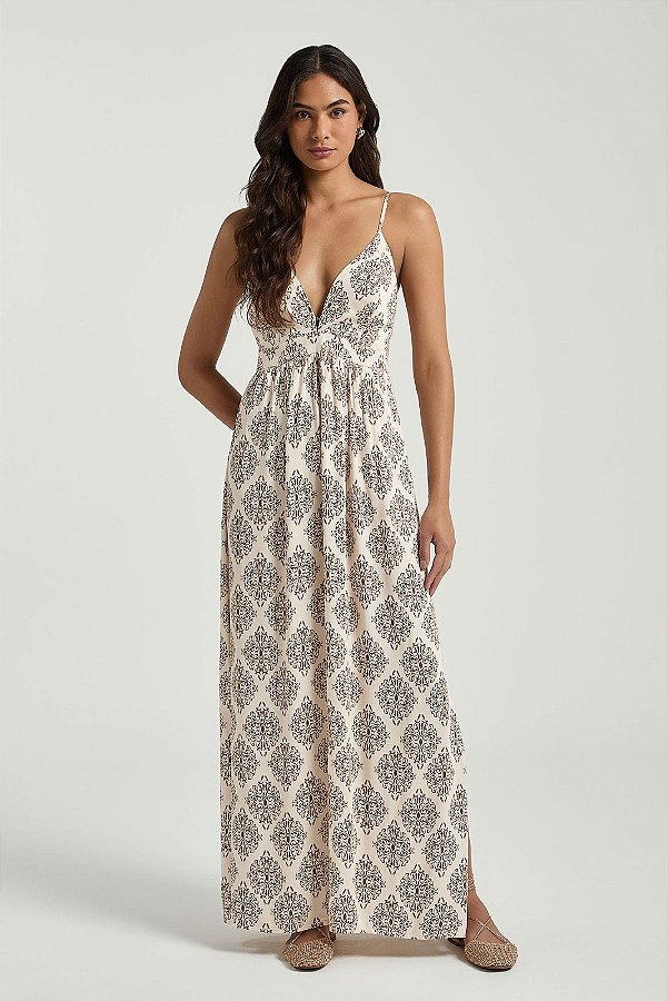 VESTIDO LONGO EST DETALHES 1039301 MY PLACE