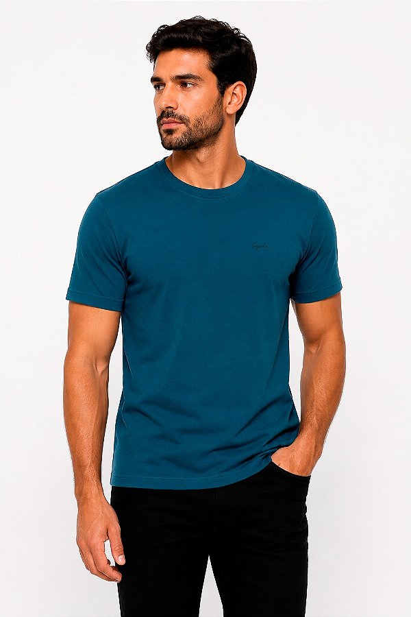 CAMISETA MC DEC RED SLIM AZUL OGOCHI