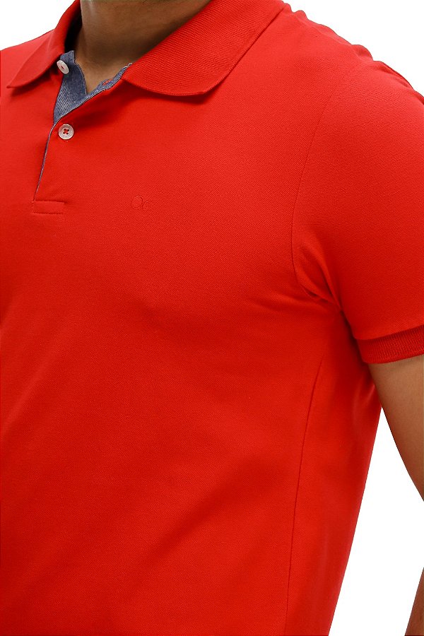 POLO MC SLIM ESSENCIAL OG PTL VERMELHO OGOCHI