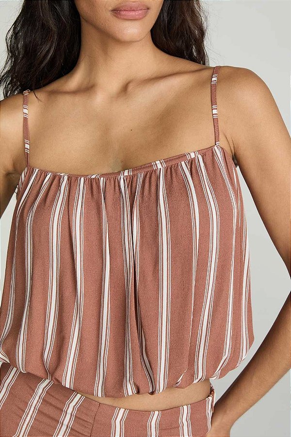 BLUSA EST LISTRADO TOFFEE MY PLACE