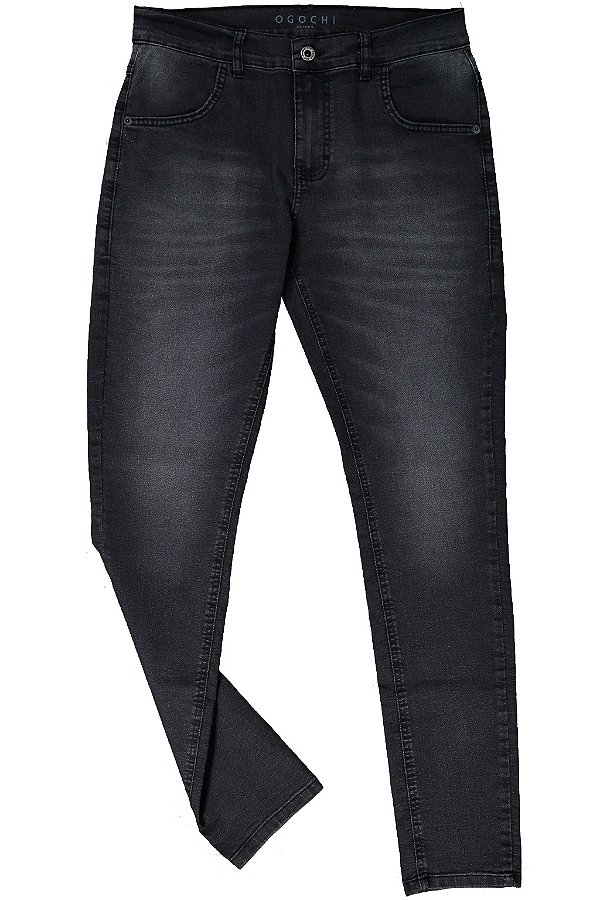 CALCA CONCEPT SKINNY JEANS 5 PRETO OGOCHI