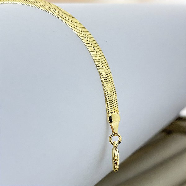 Colar Choker Fita - Banhado em Ouro 18k