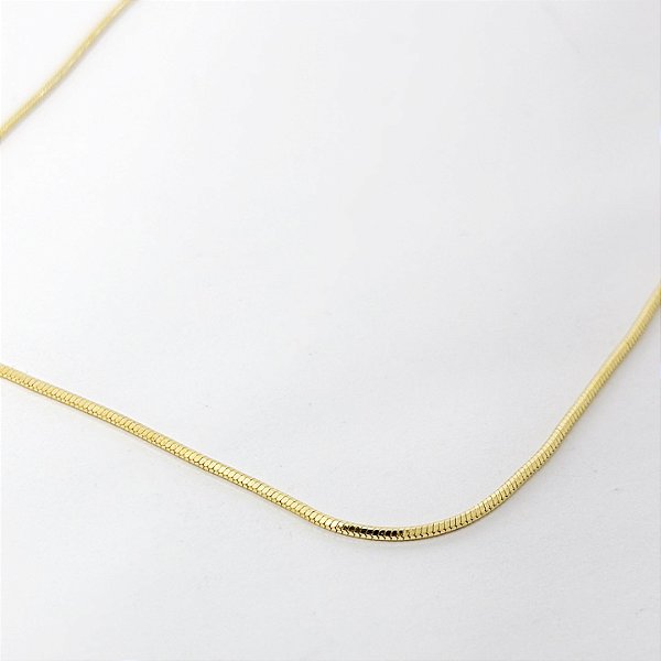 Colar Corrente Rabo de Rato Diamantada - Banhado em Ouro 18k