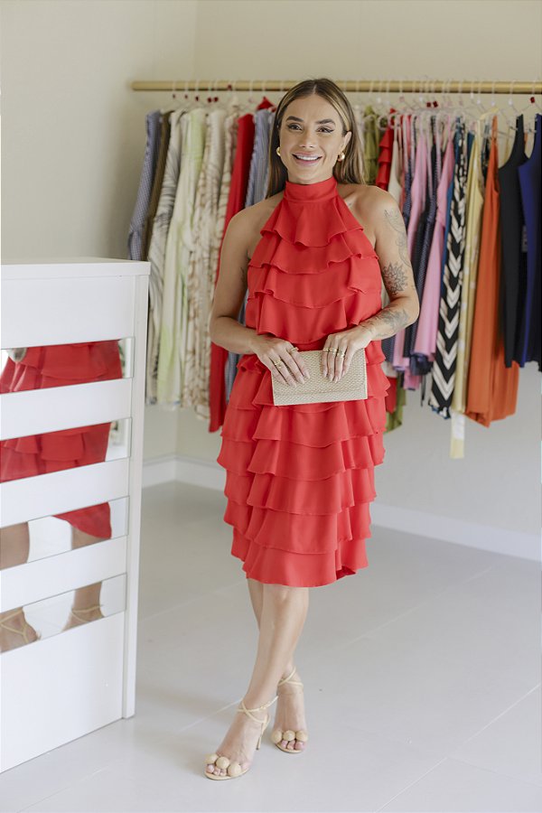 Vestido Maria vermelho