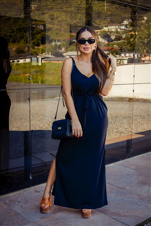 Vestido Feminino longo Vivi preto