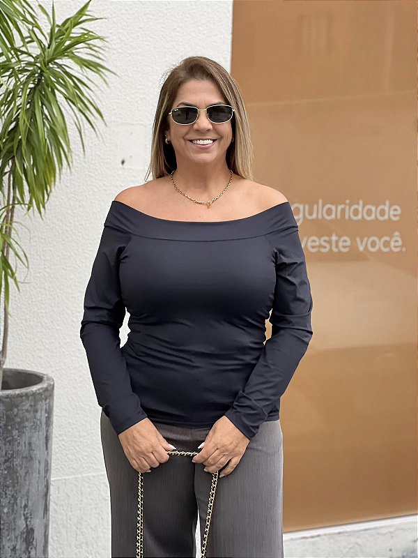Blusa Ombro a Ombro preta