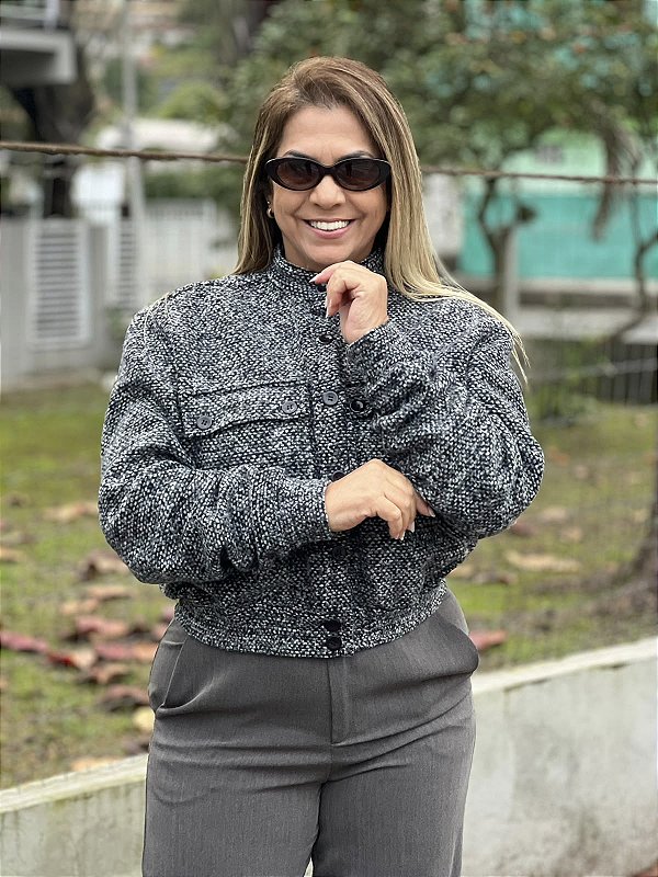 Bomber em Tweed