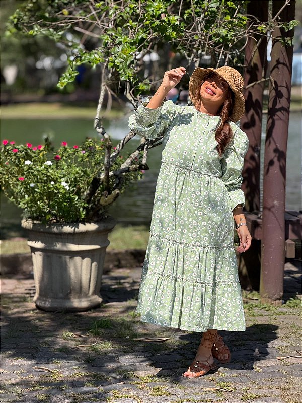 Vestido Jasmin verde