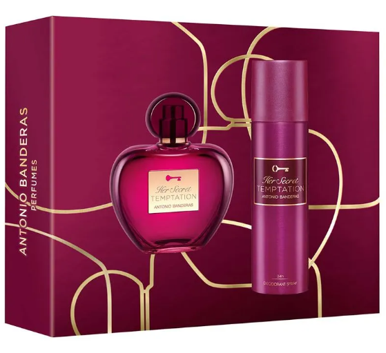 Kit Her Secret Temptation 80ml + Deo Corporal 150ml - Antonio Banderas